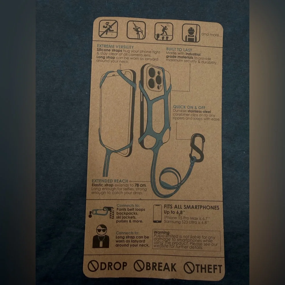 NIB Pulpo Safety Cell Phone Lanyard